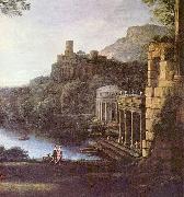 Claude Lorrain Landschaft mit der Nymphe Egeria und Konig Numa painting